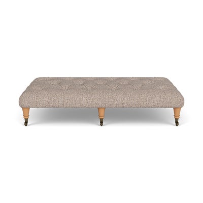 Foot Stool - Natural Mix - Textured Weave