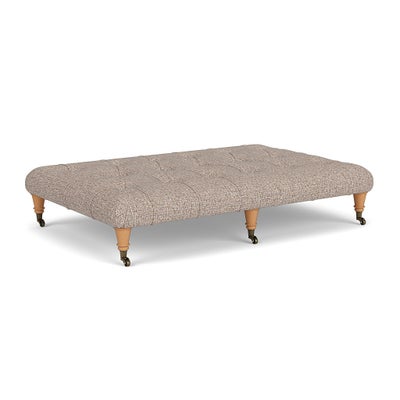 Foot Stool - Natural Mix - Textured Weave