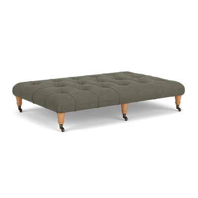 Foot Stool - Deep Forest - Rustic Weave