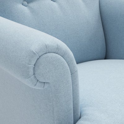 Armchair - Sky blue - House Linen Mix