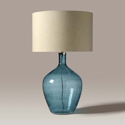 Elliot Glass Table Lamp Blue
