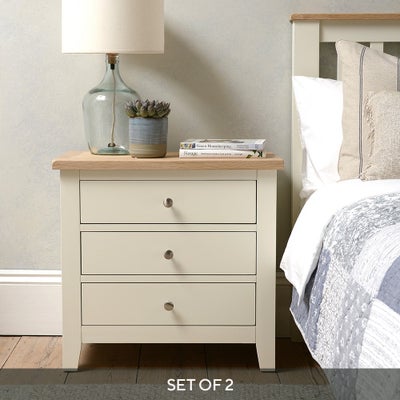 Set of 2 Jumbo Bedside Tables