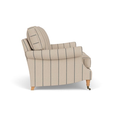 Large 2 Seater - Charcoal - Compton Stripe