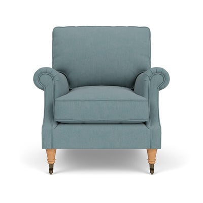 Armchair - Sky blue - House linen mix