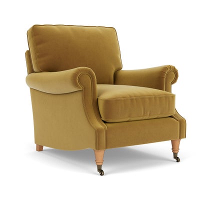 Armchair - Mustard - Matt Velvet