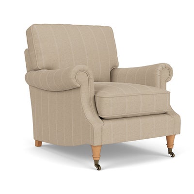 Armchair - Natural - Compton Stripe