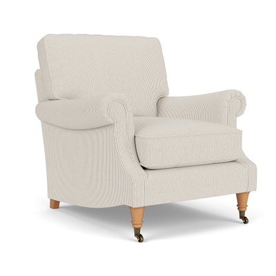 Armchair - Natural - Broadway Stripe