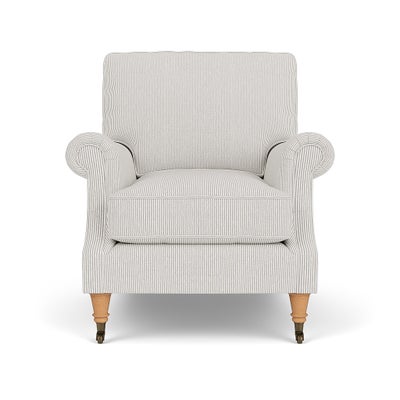 Armchair - Grey - Broadway Stripe