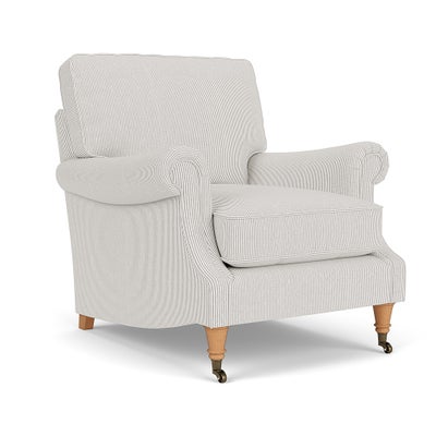 Armchair - Grey - Broadway Stripe