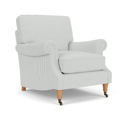 Armchair - Duck Egg - Broadway Stripe