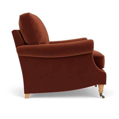 Armchair - Brick - Matt Velvet