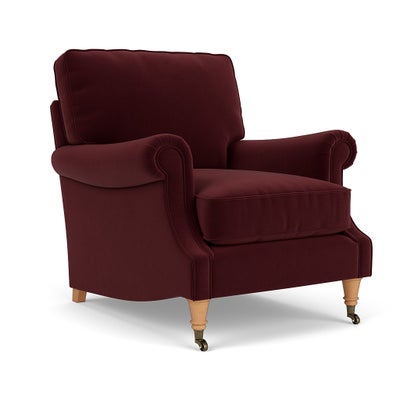 Armchair - Dark Rosehip - Matt Velvet