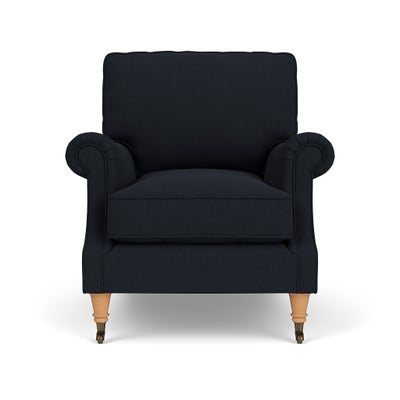 Armchair - Ink - House Linen Mix