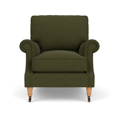 Armchair - Forest Green - House Linen Mix