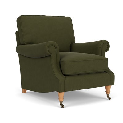 Armchair - Forest Green - House Linen Mix