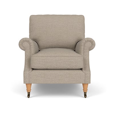 Armchair - Natural - Herringbone Weave