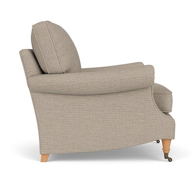 Armchair - Natural - Herringbone Weave