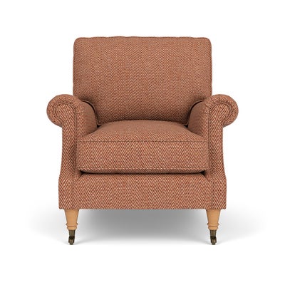 Armchair - Brick - Herringbone Weave