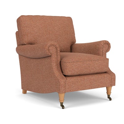 Armchair - Brick - Herringbone Weave
