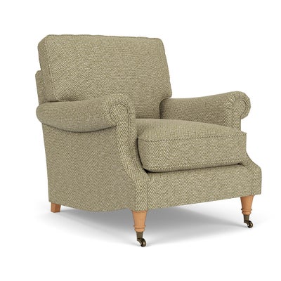 Armchair - Apple - Herringbone Weave