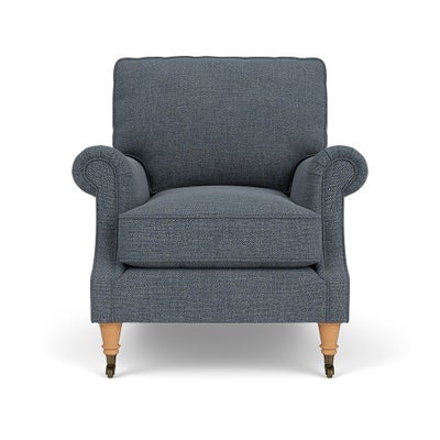 Armchair - Indigo - Rustic weave