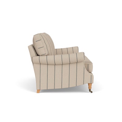 3 Seater - Charcoal - Compton Stripe