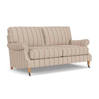 3 Seater - Raspberry - Compton Stripe