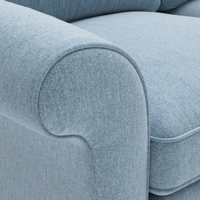 Sofa Bed 3 Seater - Teal marl - Rustic weave