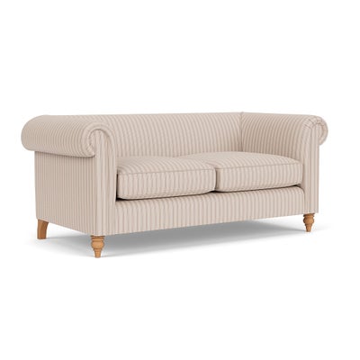 3 Seater Sofa - Flax - Kingham Stripe