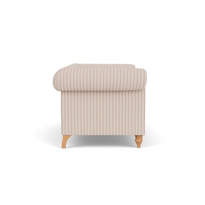 3 Seater Sofa - Flax - Kingham Stripe