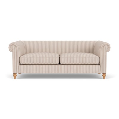 4 Seater Sofa - Flax - Kingham Stripe