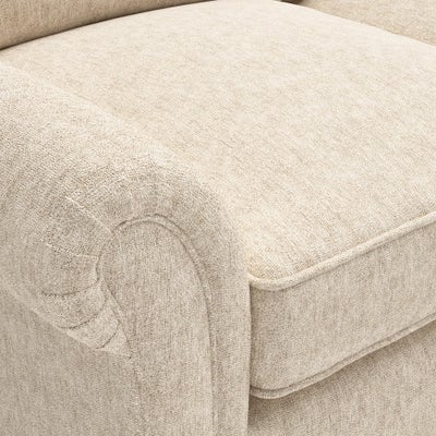 Chaise Large Right Hand - Natural - Aquaclean Oxford