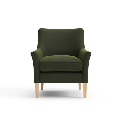 Armchair - Forest Green - Matt Velvet