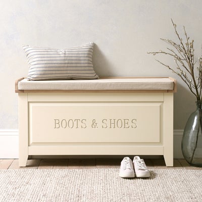 Large Shoe Storage Trunk and Bench