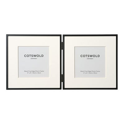 Black Steel Double Frame 4x4"
