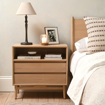 Wide Bedside Table