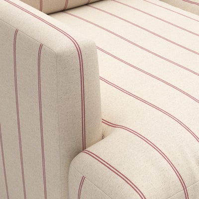 Chaise Large Left Hand - Raspberry - Compton Stripe