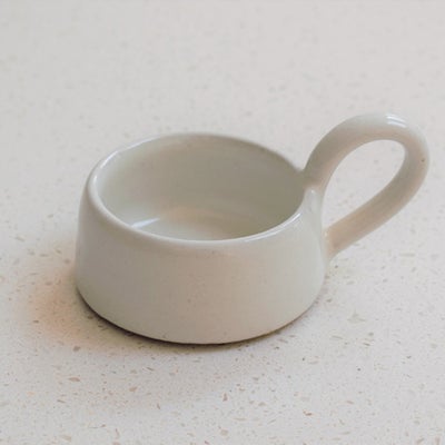 Stoneware Tealight Cup - Milk White