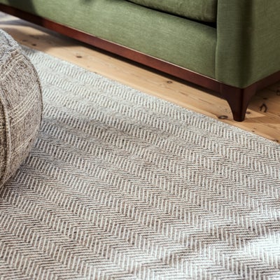 Milton Herringbone Rug Grey 160x230cm