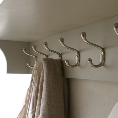 Storage Shelf and Hooks