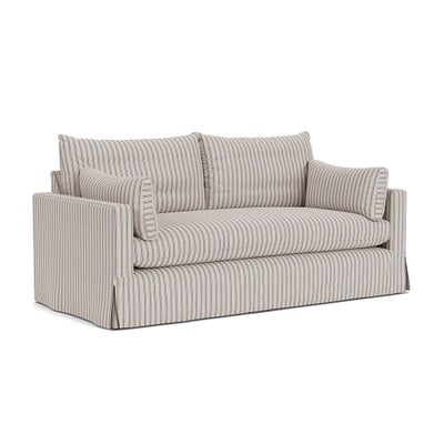3 Seater Sofa - Indigo - Kingham Stripe
