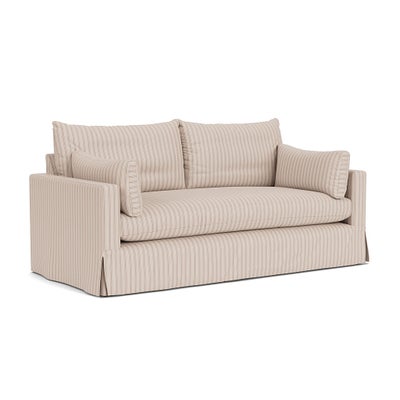 3 Seater Sofa - Flax - Kingham Stripe