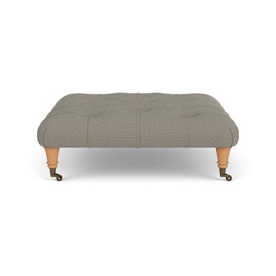 Foot Stool - Flax - Rustic Weave