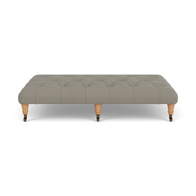 Foot Stool - Flax - Rustic Weave