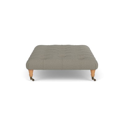 Foot Stool - Flax - Rustic Weave
