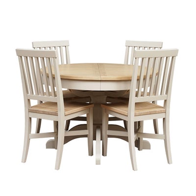 4-6 Seater Round Extending Dining Table