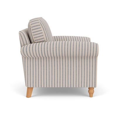Armchair - Indigo - Kingham Stripe