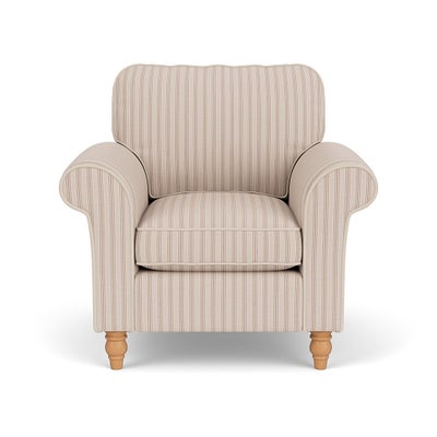 Armchair - Flax - Kingham Stripe