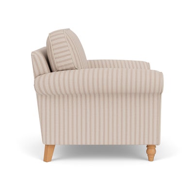 Armchair - Flax - Kingham Stripe
