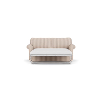 Sofa Bed 3 Seater - Flax - Kingham Stripe